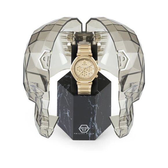 Philipp Plein The Hexagon Chrono Bracelet Watch Gold Mens - Picture 4 of 6